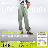 蕉下（beneunder）束脚休闲裤子女士运动阔腿冰丝防晒长裤速干高腰春夏25新款AL205