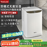 亚都（YADU）无雾加湿器卧室婴儿智能恒湿纯净型热蒸发1000ml/h办公室客厅大面积增湿大容量空调伴侣SZ1000-TZ8