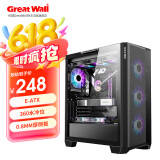 长城（Great Wall）隐刃H513黑色电脑机箱（金属面板/E-ATX主板/360水冷位/0.8mm厚侧板/玻璃侧透/9风扇位/5090显卡）