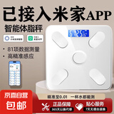 唯尚米家APP电子秤体重秤智能体脂秤小米体重秤平替高精准智能充电家用体脂秤人体秤 【精准测脂】米家白 智能APP体脂款【TYPE-C快充】