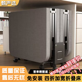 甄严选折叠床午休单人床躺椅行军床办公室午睡床医院陪护床四折床简易床 【加厚海绵】四折叠80*180-附4轮