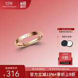 丹尼尔惠灵顿（DanielWellington）dw戒指男时尚饰品玫瑰金情侣对戒生日礼物送男DW00400024