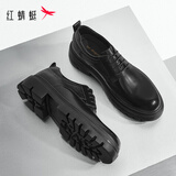 红蜻蜓男士皮鞋内增高德比鞋厚底正装皮鞋WTA34180黑色（内增高）40