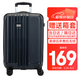 SUISSEWIN祥兴行李箱登机箱抗摔拉杆箱万向轮密码男女旅行箱20英寸蓝色8810