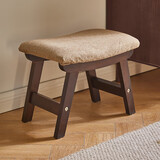 家逸实木小凳子创意矮凳换鞋凳布艺沙发凳客厅小板凳办公室脚踏
