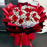欣尚 鲜花速递红玫瑰花束送老婆女友生日礼物全国同城配送 11朵红玫瑰花束