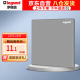 罗格朗（LEGRAND）逸景系列深砂银灰色 墙壁电源 空白盖板