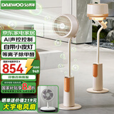 大宇（DAEWOO）【等离子除醛】智能AI语音 空气循环电风扇 氛围夜灯 净化除菌落地扇直流变频空调扇 国家补贴 F47