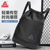 匹克双肩束口袋背包运动健身便携收纳包黑色基础款