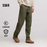 森马（Semir）休闲裤男防水防油防污冬直筒长裤裤子109724127108