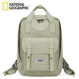 国家地理电脑包双肩包背包旅行包学生男女大容量防泼水书包 春天绿7升mini款