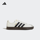 adidas「T头鞋」VL COURT复古休闲板板鞋德训鞋男女阿迪达斯轻运动   汉玉白/黑色/树脂黄   40