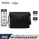 途明（TUMI）VOYAGEUR系列女士高端时尚单肩斜挎包 黑色拼烟枪色 夏季出游