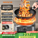 九阳（Joyoung）电磁炉凹面电磁炉电磁灶电陶炉家用2200W大功率猛火爆炒多功能电池炉深凹弧面凹灶N2210【单机款】