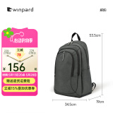 威豹威豹双肩包男背包商务背包双肩电脑包休闲男包旅行包14英寸女 加厚加大版绅士黑(可放电脑)