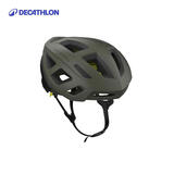 迪卡侬（DECATHLON）骑行头盔骑行装备护具成人卡其灰M-4484336