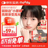 moody美瞳日抛蜡笔小新系列10片彩色隐形眼镜淑女妮妮0度 次日达