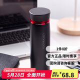 乐扣乐扣（LOCK&LOCK）菲特旋转盖轻量杯保温杯学生商务水杯450ml黑红 LHC4131BKR
