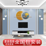惠菲乐定制壁画立体墙纸客厅电视背景墙壁纸现代简约影视墙无缝墙布 英国皇家无缝丝绸布/每平方米