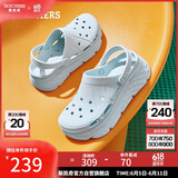 斯凯奇（Skechers）洞洞鞋女士夏季厚底外穿包头凉拖鞋透气软底拖鞋111127