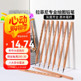 马可（MARCO） 6B素描铅笔12支 原木专业美术六角杆手绘速写绘图笔纸盒装学生初学者考试画画专用7001-6B 速写 马克笔绘画