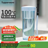 特百惠（Tupperware）莹彩430ML塑料杯男女士学生夏季运动水杯子户外便携大容量 冰水蓝