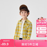 巴拉巴拉童装儿童衬衫2025女童男童上衣格纹衬衣春装亲子百搭209125102201