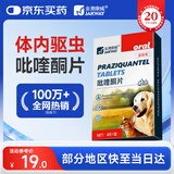 金澳康威吡喹酮片4片/盒 宠物狗狗猫咪驱虫药宠物体内驱虫药打虫药绦虫
