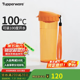 特百惠（Tupperware）茶韵500ML塑料杯男女士学生夏季运动水杯子户外便携大容量 橘花橙