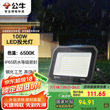 公牛（BULL）LED投光灯户外庭院工厂园林灯露营灯 IP65防水等级100W-6500K白光