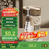 物生物（RELEA）玻璃杯水杯大容量男女士咖啡杯吸管杯泡茶杯大学生杯子节日礼物