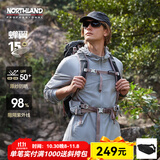 诺诗兰（NORTHLAND）【蝉翼15】户外防晒衣25夏季男女UPF50+防晒服原纱防晒皮肤风衣 港雾灰色-男 2XL (180)
