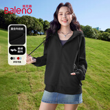 班尼路（Baleno）潮流连帽卫衣女2025春秋季新款休闲小个子运动开衫韩系氛围感外套