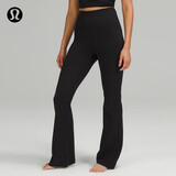 lululemon丨Groove Nulu™ 女士超高腰喇叭裤 芯吸 黑色(LW5EIKA) M