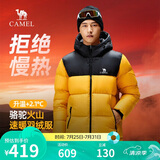 骆驼火山羽绒服1.0男士鸭绒加厚防寒面包服潮款冬季外套M13CR07089H