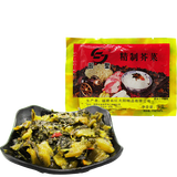 国圣精制芥菜 辣洋白菜 福建特产酱菜配粥小菜开味咸菜下饭菜 精制芥菜x10包