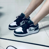 耐克（NIKE）【潮】Air Jordan aj1板鞋男女情侣新款低帮休闲运动篮球鞋休闲鞋 553560/553558-040黑白灰 GS女 43 (275mm)