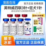 英特威进口英特威犬用二联四联六联疫苗狗幼犬成犬宠物狗狗 四联三针+犬康高端狂犬一针+体内驱虫1盒+体外1支