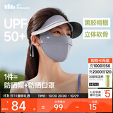 蕉下（beneunder）脸基尼女帽檐全脸防晒面罩防晒口罩防紫外线深黛灰