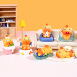 姗珀（SHANPO）女生生日礼物实用小众高级创意礼品猫咪手办公桌面装饰小摆件 【精美盒装】水豚噜噜6只