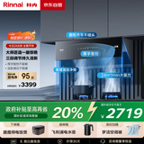林内（Rinnai）油烟机【家电国家补贴20%】侧吸式家用吸排烟机24m³风量大吸力挥手智控自清洁NH10JD