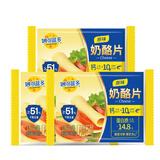妙可蓝多 芝士片 奶酪片cheese 300g 18片装独立包装（早餐烘焙原料） 芝士片奶酪片3包共【54片】