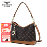 法莱阿玛尼（FALAMAONE）女士包包女包轻奢品牌单肩包女斜挎包生日礼物送女友老婆 咖色