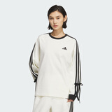 阿迪达斯（adidas）运动型格系列 女 DANCE LS TEE2 长袖T恤 KG3859 汉玉白 L