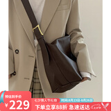 YUYULA包包女包牛皮斜挎托特包大容量休闲大包生日七夕情人节礼物送女友