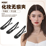 M2KA磨砂发夹bb夹子新款头饰一字夹边夹固定碎发刘海发卡女 黑色*6只