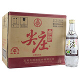 尖庄五粮液股份出品 浓香型光瓶白酒【喜酒】 52度 500mL 12瓶 曲酒白标整箱