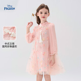 迪士尼女童爱莎公主连衣裙子新品连衣裙子女童秋季2025新款中式旗袍汉服
