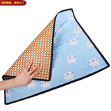 憨憨宠 宠物凉席 夏季狗狗垫子泰迪中小型犬夏天散热降温席子耐咬猫狗垫 双面凉席垫 蓝色小兔 60*50