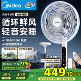 美的（Midea）【幸运草安睡风扇】直流变频落地扇一级能效电风扇家用轻音卧室小风扇语音智控90°大仰角FSD35STL